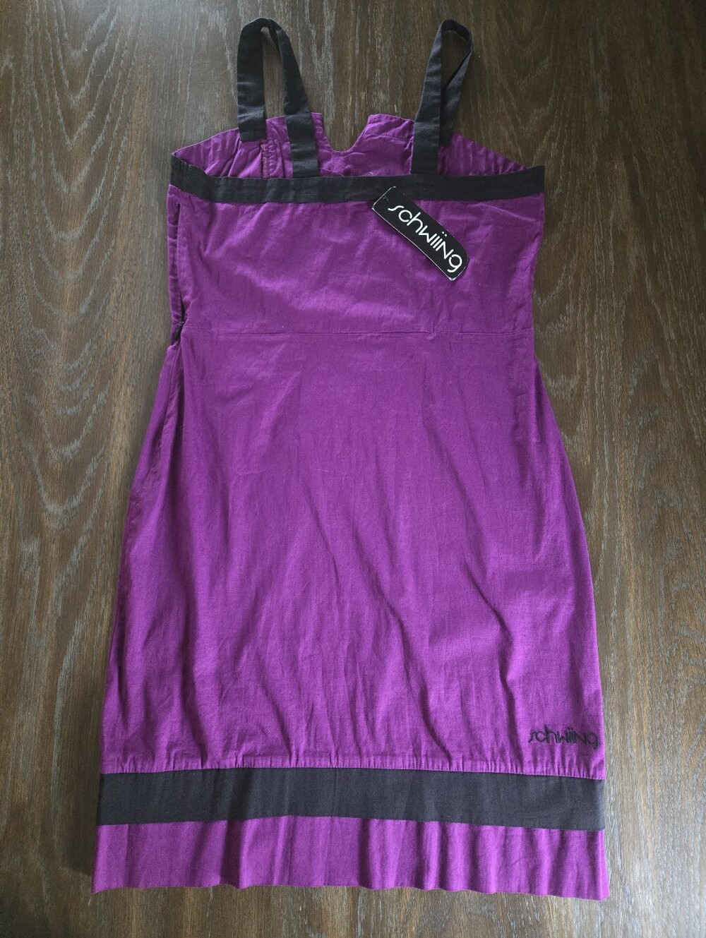 🎶SCHWIING Dark Magenta Cotton Mini Dress